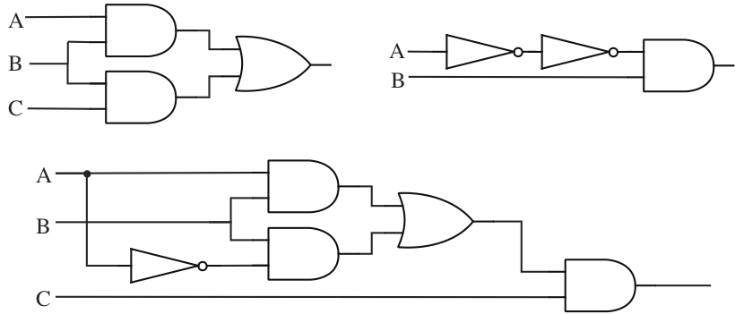 Three circuits for an exercise